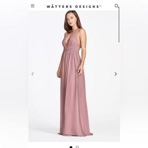 Watters Jada Bridesmaid Dress - Mink